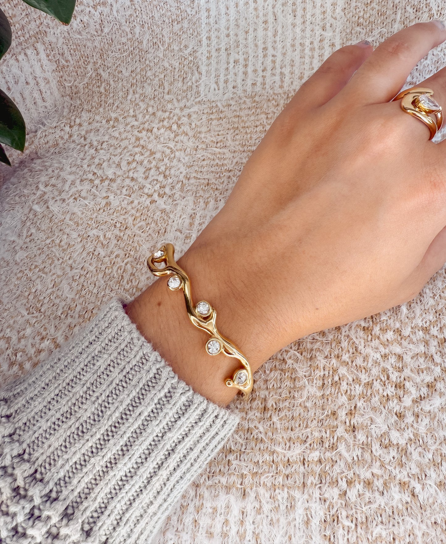 Bangle con diamantes