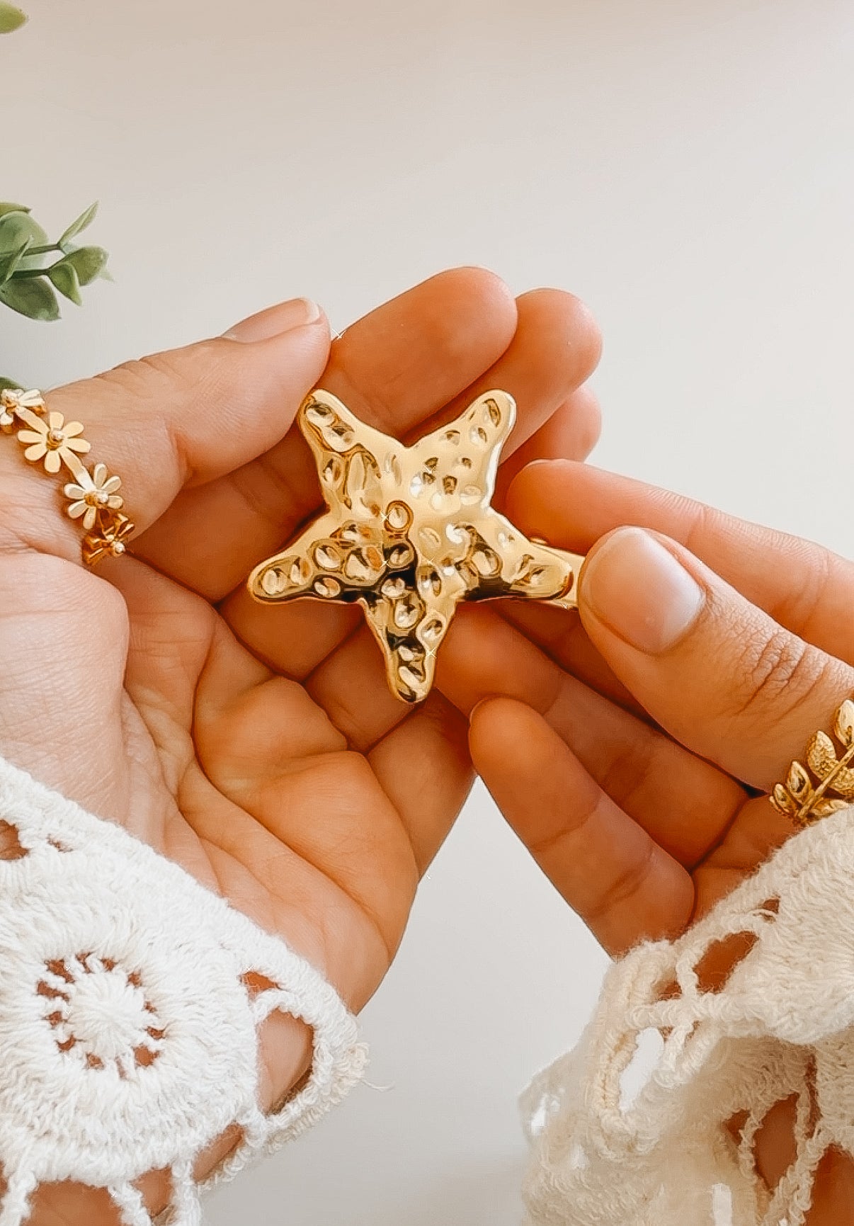 Clips para cabello - estrellas de mar