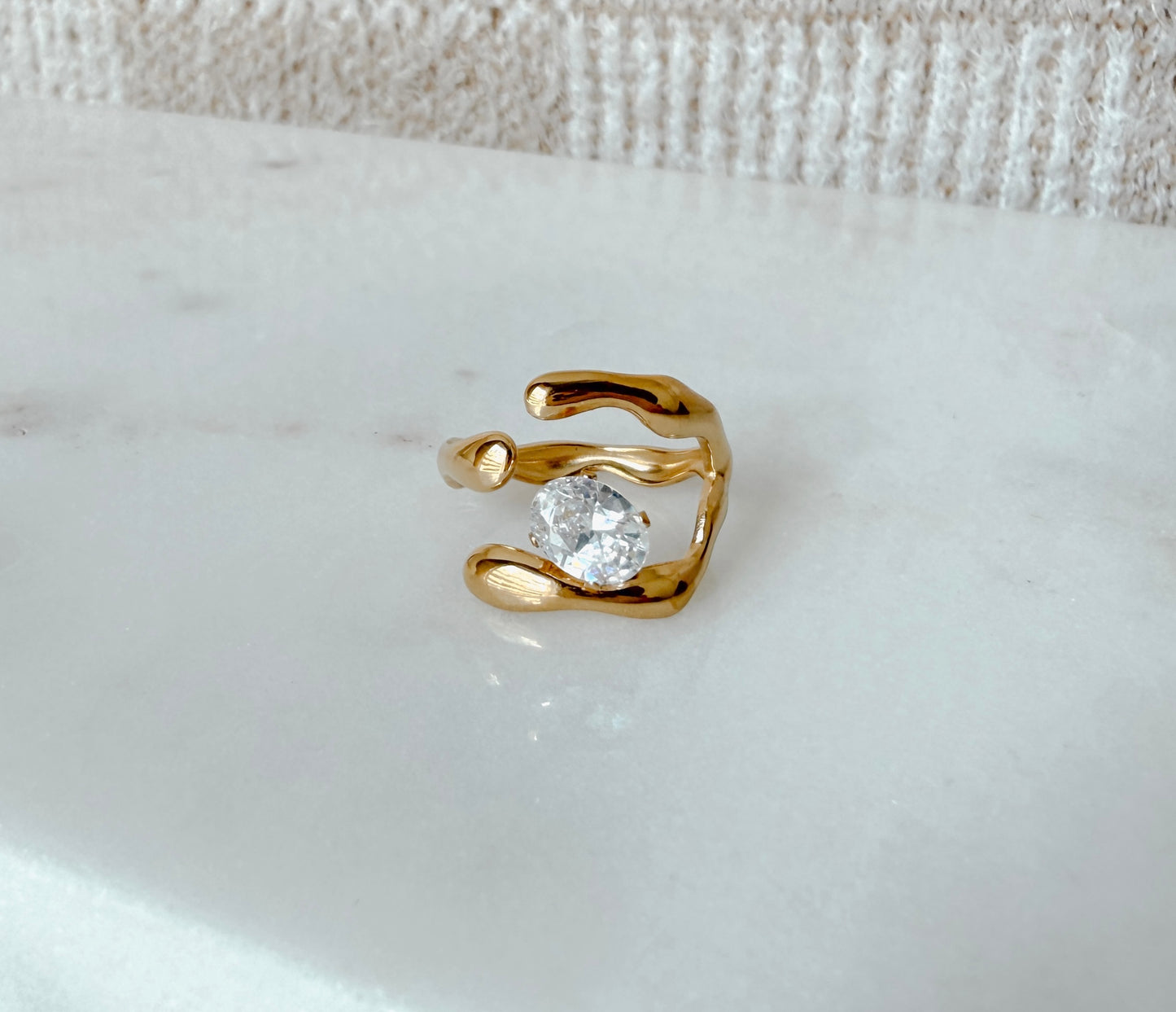 Sortija Annette - Ajustable con diamante