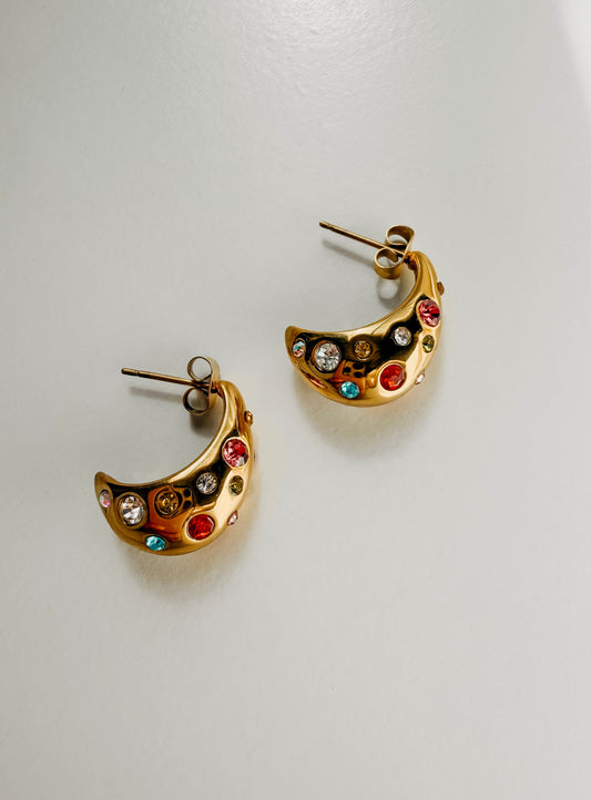 Pantallas gotas de agua con diamantes de colores