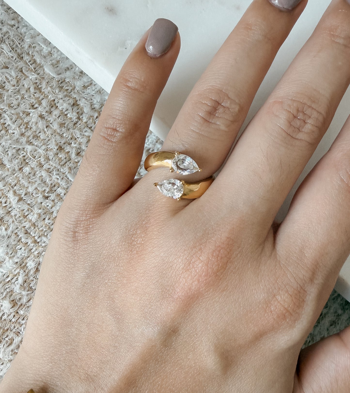 Sortija Dayna - abierta talla 7