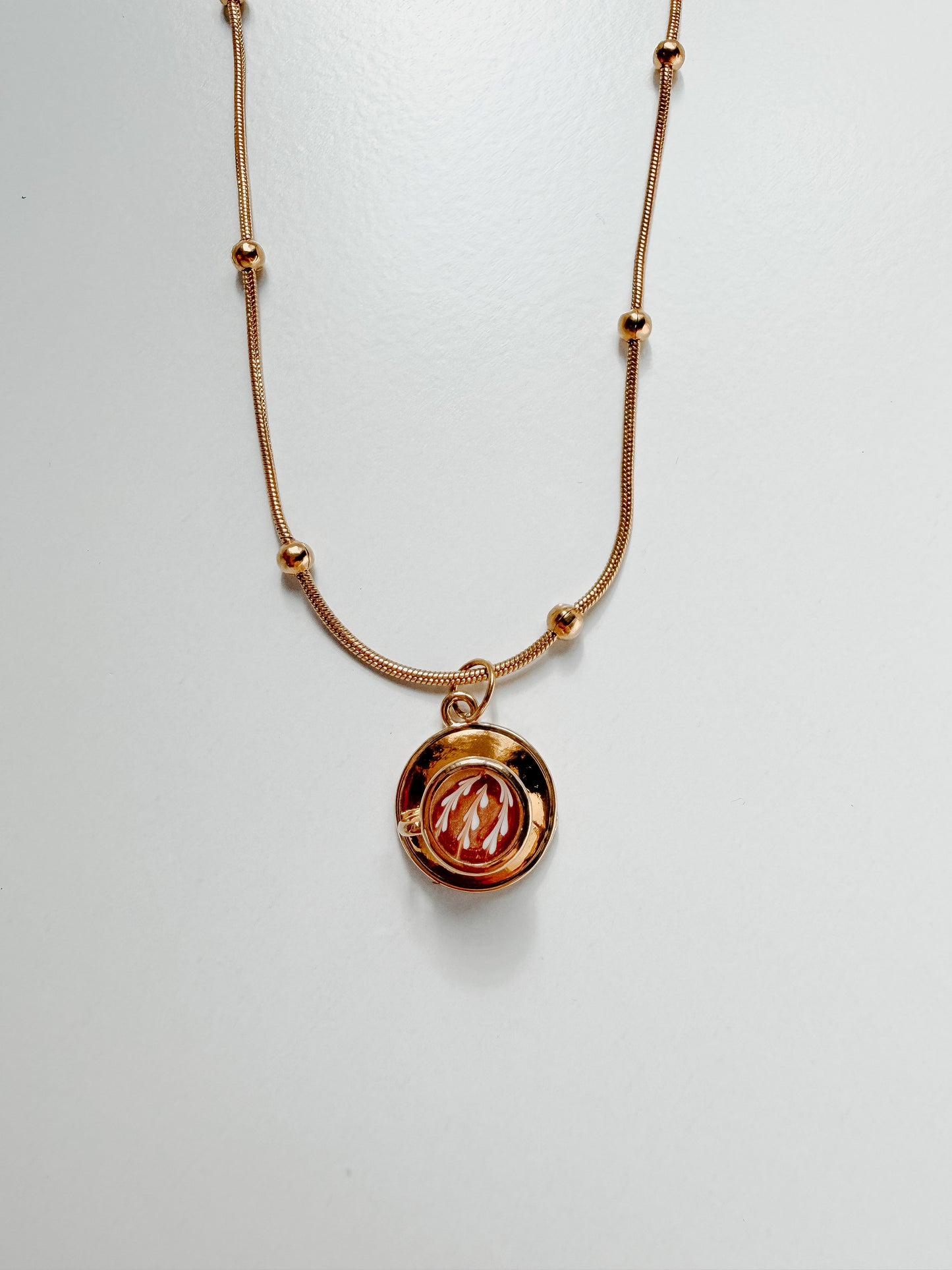 Collar de taza de café de acero inoxidable