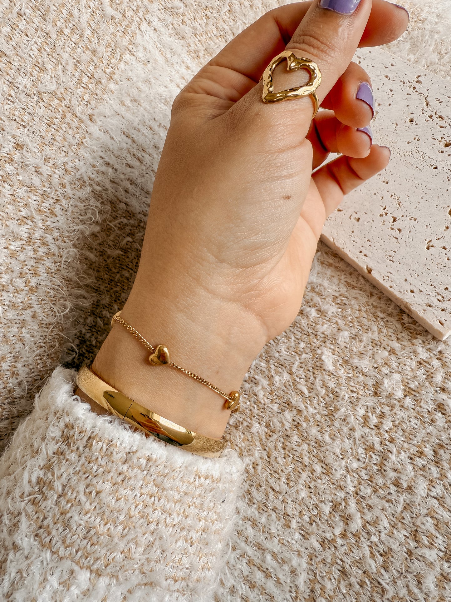 Pulsera de corazones