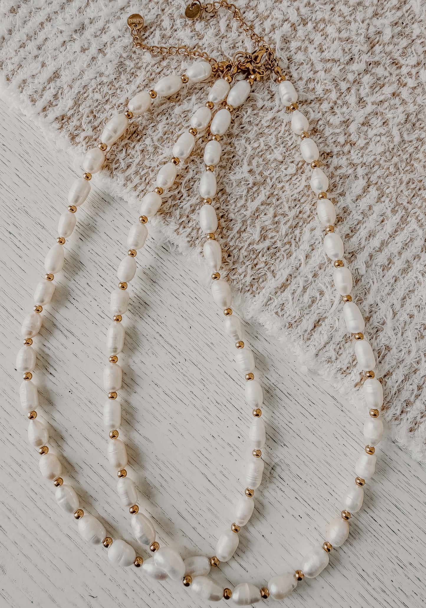 Collar Rosalinda - de perlas de agua dulce