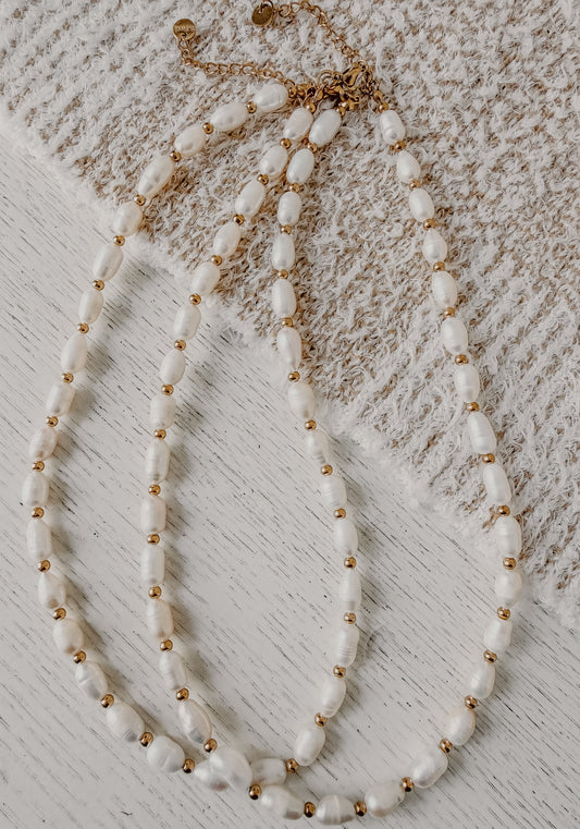 Collar de perlas de agua dulce